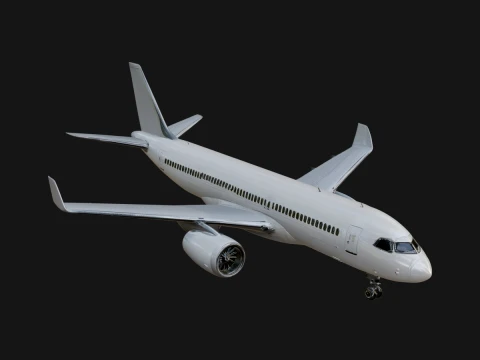 Airliner Plane Model Design 6 - 3D Print Model 3D Print Model