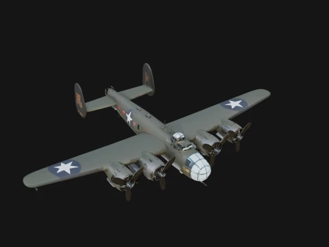 Vintage Bomber Plane Model Design 8 - 3D Print Model 3D Print Model