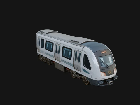 Subway Train Car Model Design 6 - 3D Print Model 3D Принт Модель