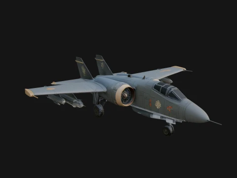 Military Jet Fighter Model Design 20 - 3D Print Model 3D Print Model