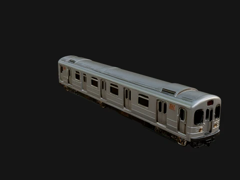 Subway Train Car Model Design 7 - 3D Print Model 3D Baskı Modeli
