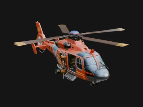Rescue Helicopter Model Design 8 - 3D Print Model 3D Print Model