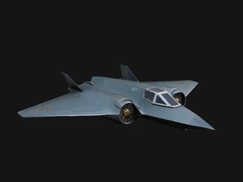 Stealth Bomber Plane Model Design 4 - 3D Print Model 3D Print Model