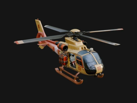 Rescue Helicopter Model Design 9 - 3D Print Model 3D Print Model