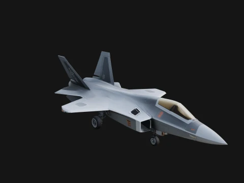 Military Jet Fighter Model Design 23 - 3D Print Model 3D Print Model