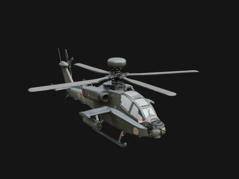 Attack Helicopter Model Design 7 - 3D Print Model 3D printmodel