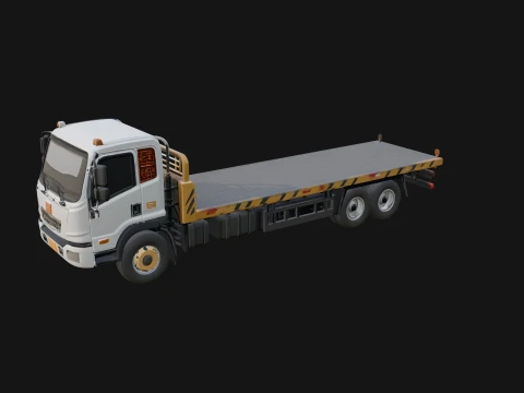 Flatbed Truck Model Design 2 - 3D Print Model 3D Print Model