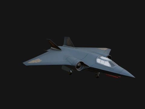 Stealth Bomber Plane Model Design 5 - 3D Print Model 3D Print Model