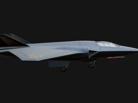 Stealth Bomber Plane Model Design 5 - 3D Print Model 3D Print Model