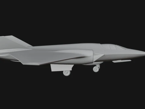 Stealth Bomber Plane Model Design 5 - 3D Print Model 3D Print Model