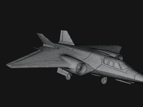 Stealth Bomber Plane Model Design 5 - 3D Print Model 3D Print Model