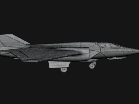 Stealth Bomber Plane Model Design 5 - 3D Print Model 3D Print Model