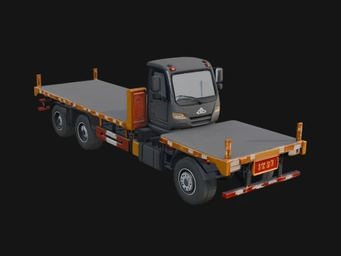 Flatbed Truck Model Design 3 - 3D Print Model 3D Принт Модель