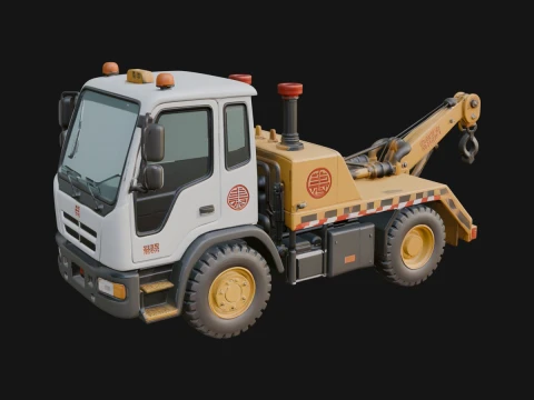 Tow Truck Model Design 18 - 3D Print Model 3D Print Model