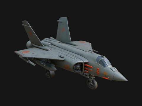 Military Jet Fighter Model Design 27 - 3D Print Model 3D Druckmodell
