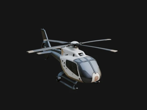 Civil Helicopter Model Design 10 - 3D Print Model 3D printmodel
