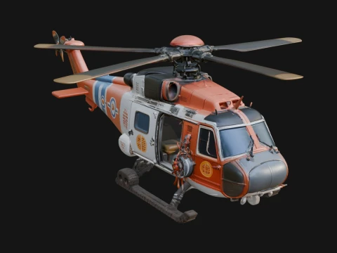 Rescue Helicopter Model Design 10 - 3D Print Model 3D Print Model