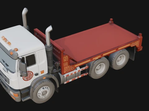 Flatbed Truck Model Design 4 - 3D Print Model 3D Print Model