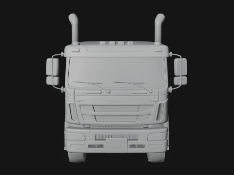 Flatbed Truck Model Design 4 - 3D Print Model 3D Print Model