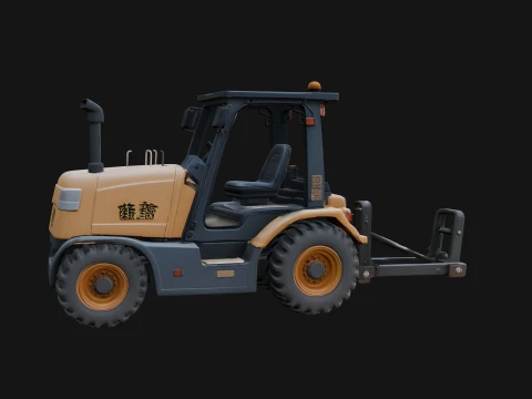 Backhoe Loader Model Design 9 - 3D Print Model 3D Print Model