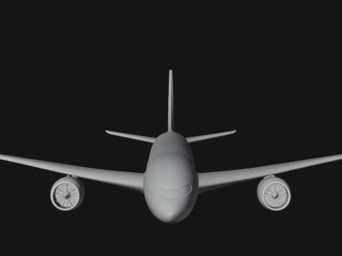 Airliner Plane Model Design 9 - 3D Print Model 3D Print Model