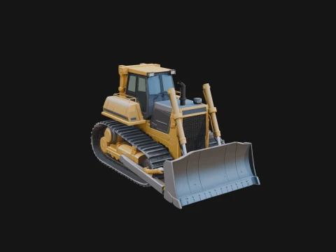 Crawler Bulldozer Model Design 13 - 3D Print Model 3D Print Model