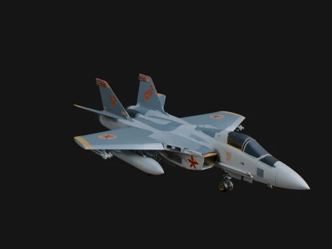 Military Jet Fighter Model Design 35 - 3D Print Model 3D Print Model