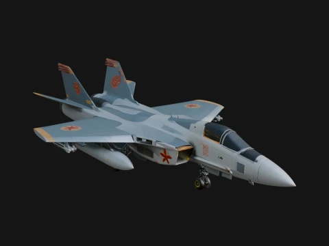 Military Jet Fighter Model Design 35 - 3D Print Model 3D Print Model
