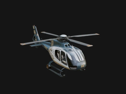 Civil Helicopter Model Design 11 - 3D Print Model 3D printmodel