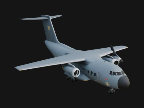 Military Cargo Plane Model Design 21 - 3D Print Model 3D Принт Модель