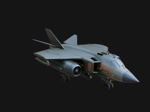 Military Jet Fighter Model Design 36 - 3D Print Model 3D Print Model