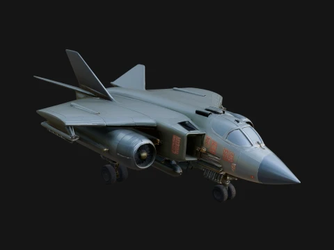 Military Jet Fighter Model Design 36 - 3D Print Model 3D printmodel