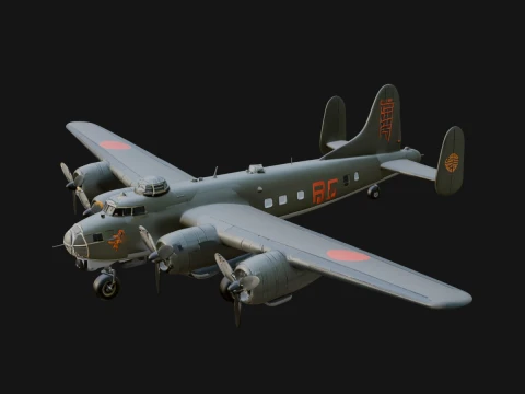 Vintage Bomber Plane Model Design 9 - 3D Print Model 3D Print Model