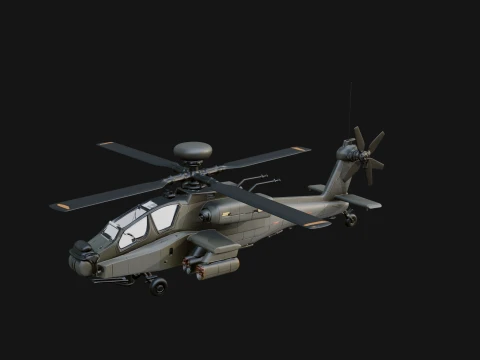 Attack Helicopter Model Design 11 - 3D Print Model 3D printmodel