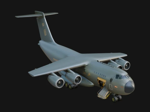 Military Cargo Plane Model Design 22 - 3D Print Model 3D Print Model
