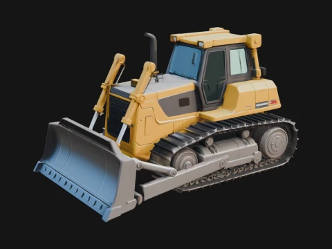 Crawler Bulldozer Model Design 14 - 3D Print Model Model do druku 3D