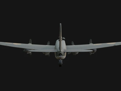 Vintage Bomber Plane Model Design 11 - 3D Print Model 3D Print Model