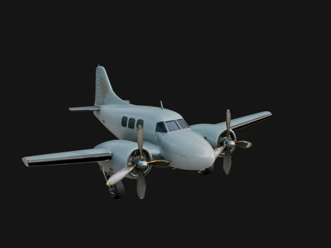 Vintage Airliner Plane Model Design 8 - 3D Print Model 3D Print Model