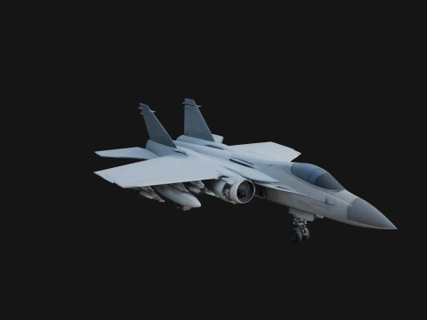 Military Jet Fighter Model Design 38 - 3D Print Model 3D Print Model
