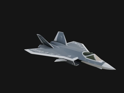 Military Jet Fighter Model Design 39 - 3D Print Model 3D Print Model
