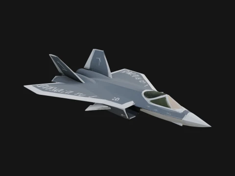 Military Jet Fighter Model Design 39 - 3D Print Model Modelo de impresión 3D