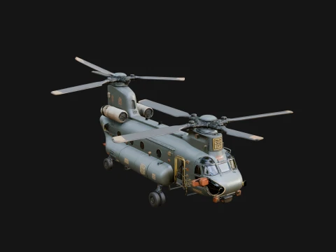 Military Helicopter Model Design 13 - 3D Print Model 3D printmodel