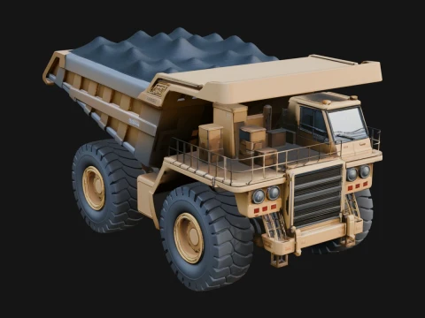 Dump Truck Model Design 34 - 3D Print Model 3D Принт Модель