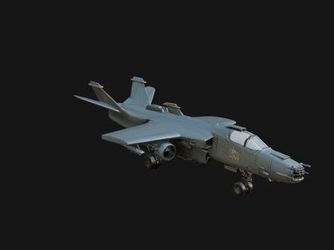 Military Jet Fighter Model Design 40 - 3D Print Model 3D Print Model