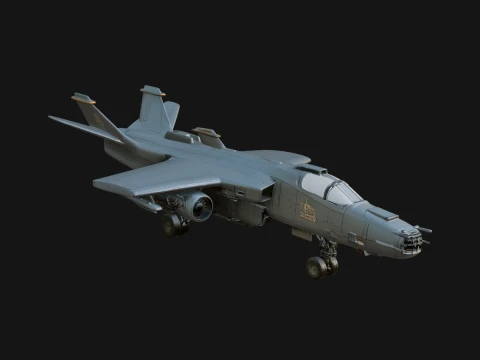 Military Jet Fighter Model Design 40 - 3D Print Model 3Dプリントモデル
