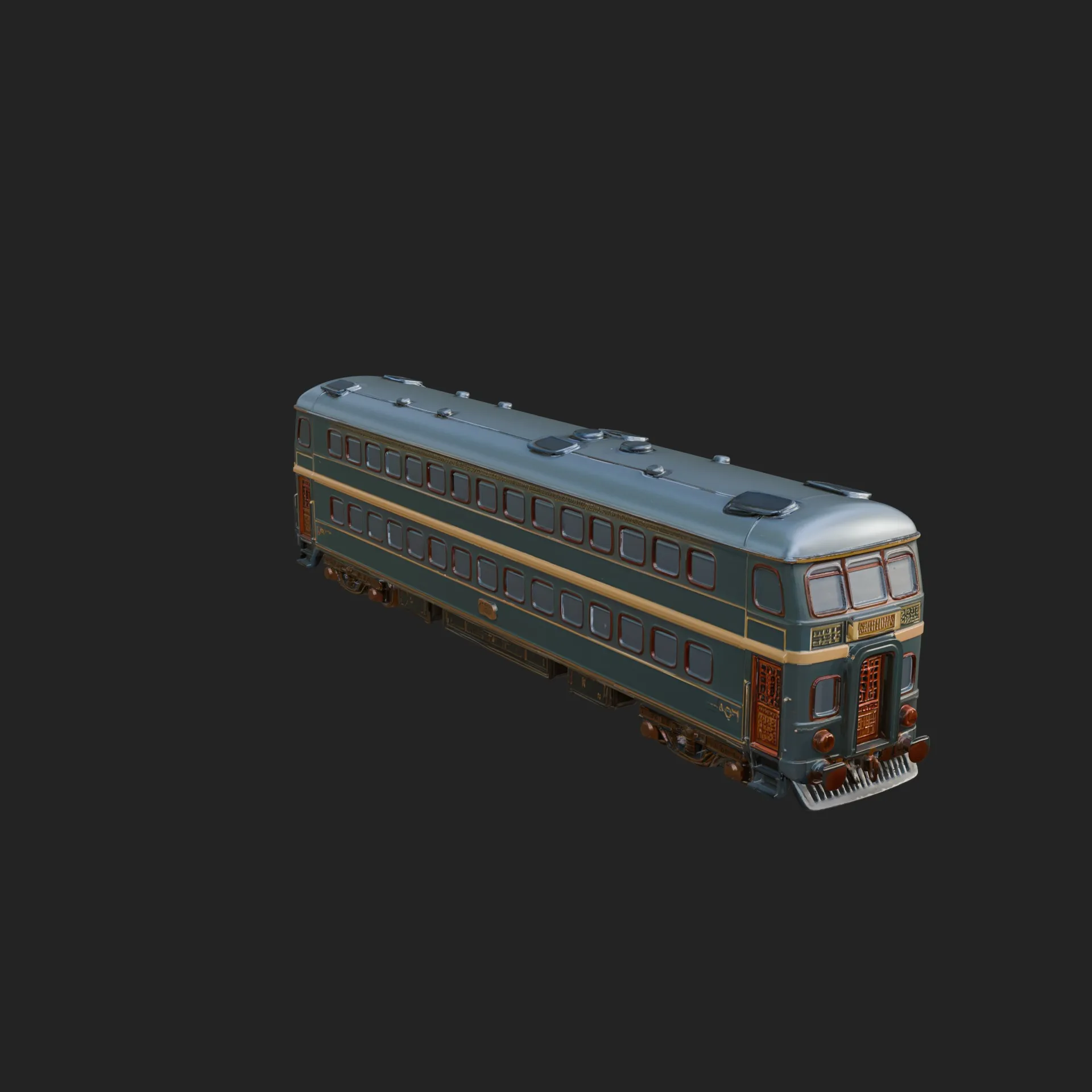 Passenger Train Car Model Design 9 - 3D Print Model 3D Print Model .c4d .max .obj .3ds .fbx .stl .blend