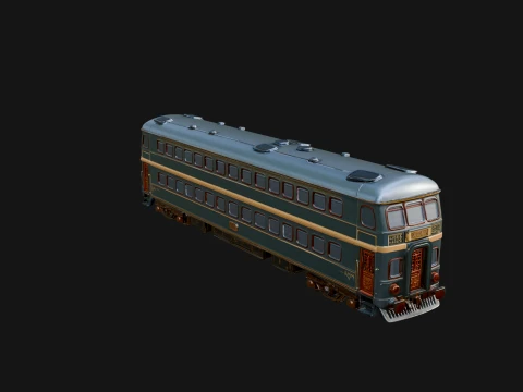 Passenger Train Car Model Design 9 - 3D Print Model 3D Print Model