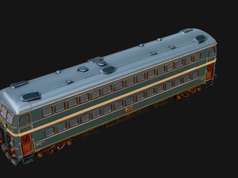 Passenger Train Car Model Design 9 - 3D Print Model 3D Print Model