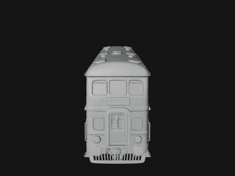 Passenger Train Car Model Design 9 - 3D Print Model 3D Print Model