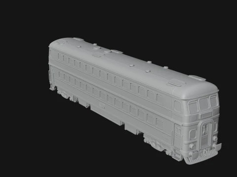 Passenger Train Car Model Design 9 - 3D Print Model 3D Print Model